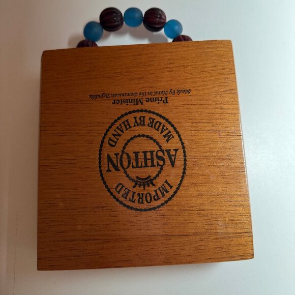 Cigar Box Purse Imported Aston Imported #1433 - Picture 3 of 4